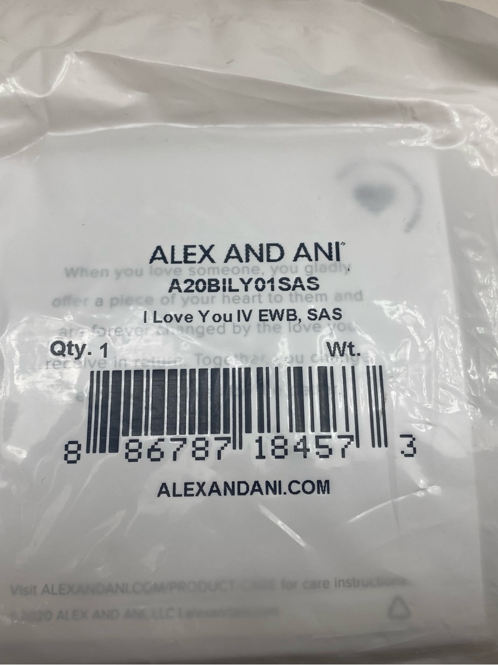 Alex and Ani “I Love You” Charm bracelet - Picture 2 of 4